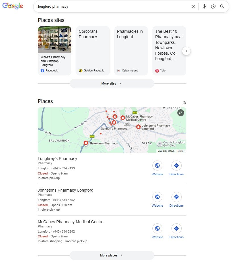 Pharmacy sector (BEFORE) – screenshot 1